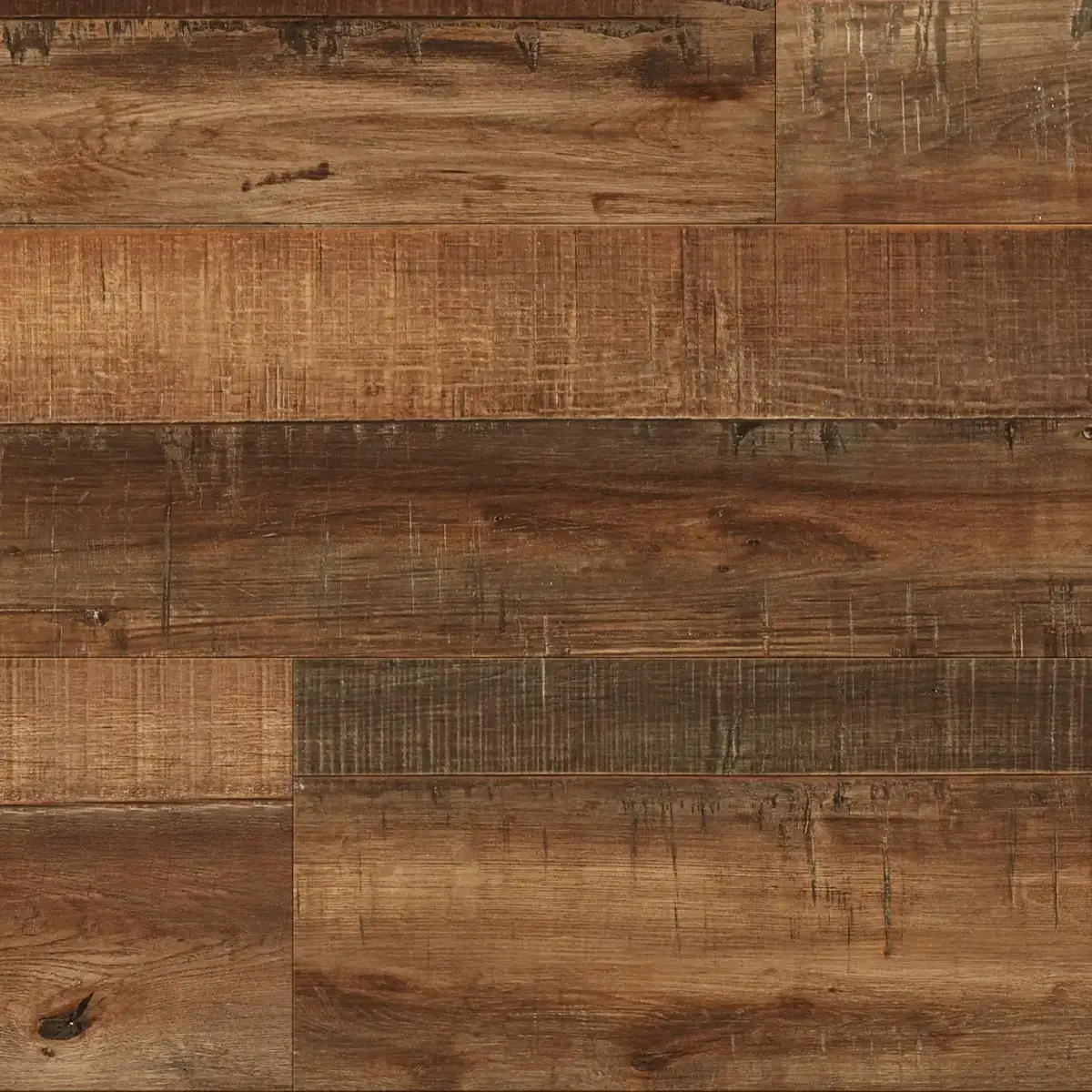 Bell Tower Hickory Memories Collection waterproof rigid-core SPC vinyl plank flooring sample