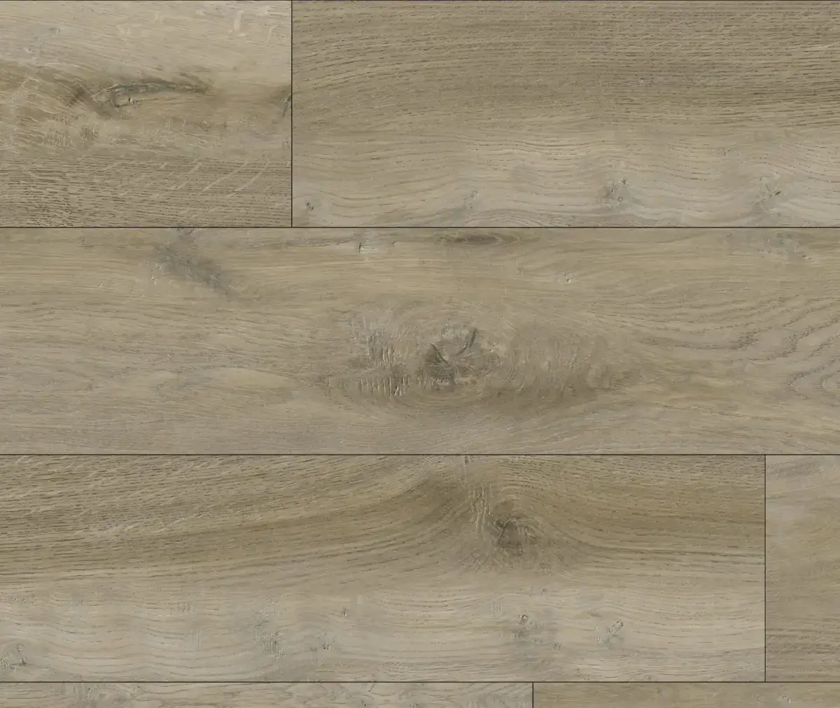 Bridge Oak Modern Family Collection waterproof rigid-core SPC vinyl plank flooring sample