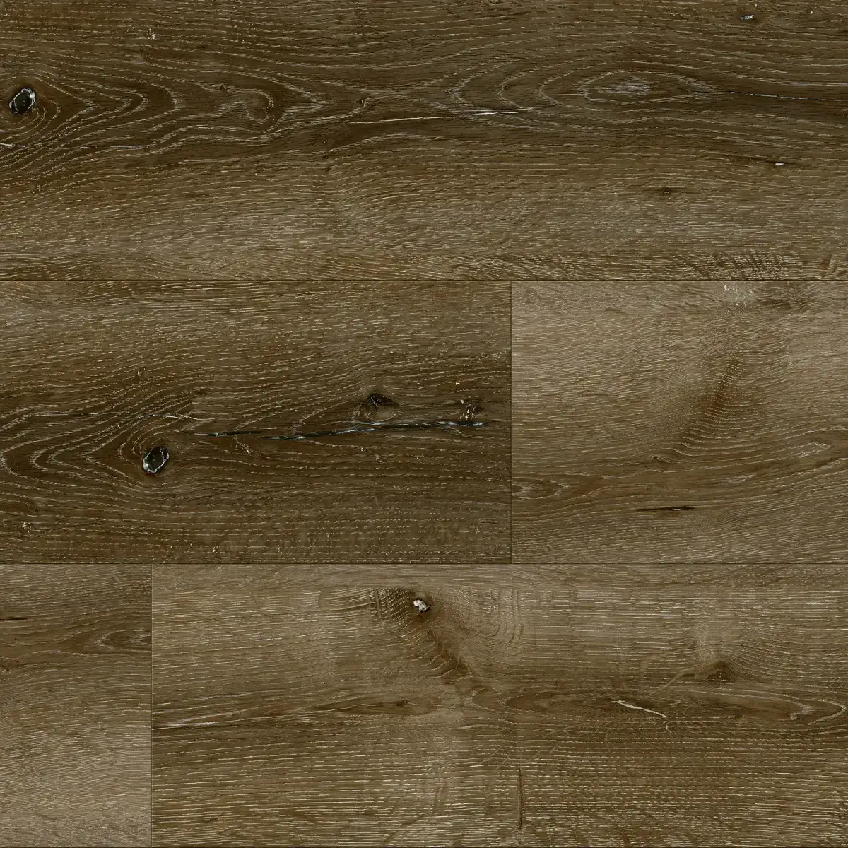 Salted Oak Modern Family Collection waterproof rigid-core SPC vinyl plank flooring sample